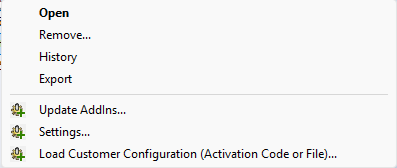 PDMDeploy Menu
