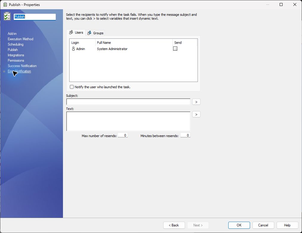 SOLIDWORKS PDM task error notification page
