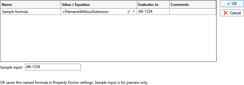 Advanced Formula editor