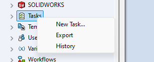 Create a new PDM task