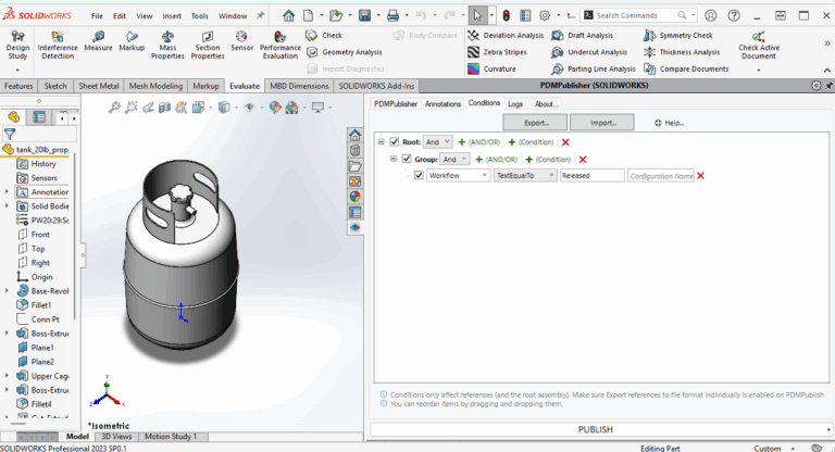 Publisher Assembly Conditional Assembly Processing - PDMPublisher